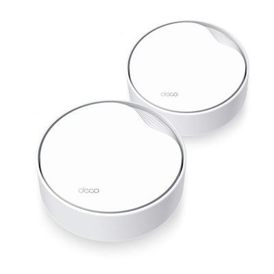 TP-Link AX3000 whole home mesh Wi-Fi 6 System, Deco X50-POE(2-pack); Dual- Band, Standarde Wireless: IEEE 802.11ax/ac/n/a 5 GHz, IEEE 802.11ax/n/b/g 2.4 GHz ,viteza wireless: 5 GHz: 2402 Mbps, 2.4 GHz: 574 Mbps, 2 x antene interne, 2×2 MU-MIMO, Mod
