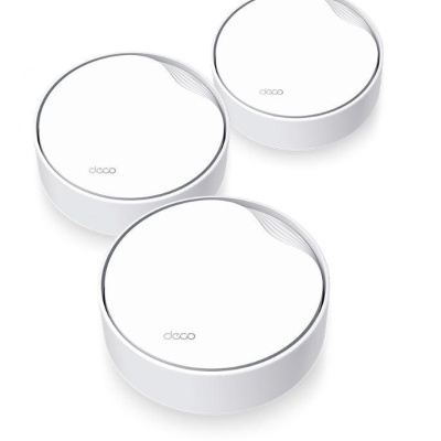 TP-Link AX3000 whole home mesh Wi-Fi 6 System, Deco X50-POE(3-pack); Dual- Band, Standarde Wireless: IEEE 802.11ax/ac/n/a 5 GHz, IEEE 802.11ax/n/b/g 2.4 GHz ,viteza wireless: 5 GHz: 2402 Mbps, 2.4 GHz: 574 Mbps, 2 x antene interne, 2×2 MU-MIMO, Mod