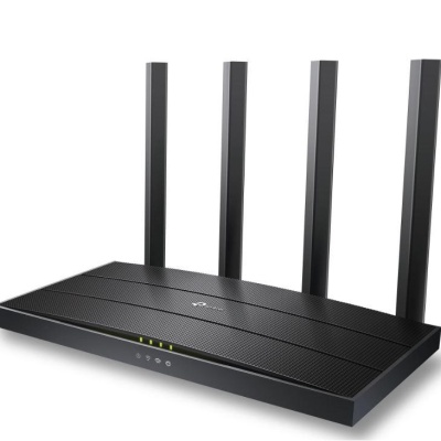 TP-LINK Wireless Router AX1500 WI-FI6, DUAL-BAND, ARCHER AX12; Standarde wireless: IEEE 802.11ax/ac/n/a 5 GHz, IEEE 802.11n/b/g 2.4 GHz, viteze wireless: 5 GHz: 1201 Mbps (802.11ax) 2.4 GHz: 300 Mbps (802.11n), 4 x antene fixe, mod router, mod access