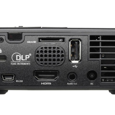 Videoproiector Optoma ML750i, WXGA 1280*800, 700/450 lumeni, 20.000:1, 16:10/ 4:3/ 16:9, +/-40°, LED 20.000 ore, 0.55m - 3.23m, 1* HDMI, microSD card, Audio 3.5mm, USB-A reader, RS232, 29-32 dB, 3D ready, Security bar, Kensington Lock, Password - Img 3