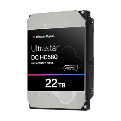 Western Digital Ultrastar DC HC580. HDD capacity: 22 TB, HDD speed: 7200 RPM, Storage drive buffer size: 512 MB, HDD size: 3.5", Interface: Serial ATA