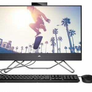All-in-One HP ProOne 240 G9 23.8 inch Non-Touch FHD cu procesor Intel Core i3-1215U Hexa Core, video Integrat Intel Iris Xe Graphics, RAM 8GB, SSD 256GB, Fixed Stand, HP 125 Black Wired Keyboard, HP 125 Black Wired Mouse, Iron Gray, Free DOS, 2yw