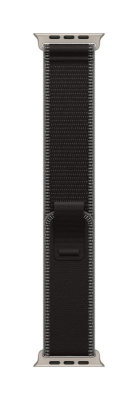 Apple Watch 49mm Black/Charcoal Trail Loop - S/M - Natural Titanium Finish