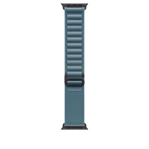 Apple Watch 49mm Light Blue Alpine Loop - Medium - Black Titanium Finish