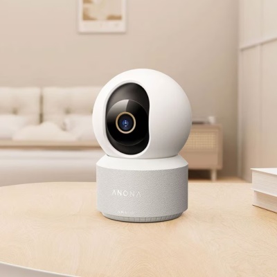 Camera de supraveghere interior ANONA PANO Security Camera 4K UHD, tehnologie AI, Control vocal Google Home, Alexa - Img 2