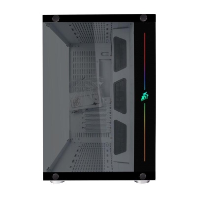 Carcasa 1stPLAYER Gaming SP8-wh SteamPunk, ATX, 7 ventilatoare aRGB, telecomanda, alb - Img 6
