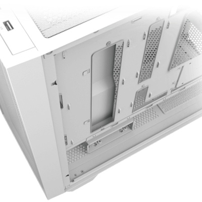 Carcasa ASUS A21 PLUS Mid Tower ARGB ALB, Tempered Glass, Sloturi Expansiune 5, Drive Bays: 2x3.5" sau 2x2.5" 1x2.5", Ventilatoare Suportate: 7 (spate: 1x120mm, fata: 3x120mm sau 2x140mm, sus: 3x120mm sau 2x140mm), Ventilatoare Incluse: 4 (spate: - Img 4