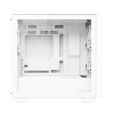 Carcasa ASUS A21 PLUS Mid Tower ARGB ALB, Tempered Glass, Sloturi Expansiune 5, Drive Bays: 2x3.5" sau 2x2.5" 1x2.5", Ventilatoare Suportate: 7 (spate: 1x120mm, fata: 3x120mm sau 2x140mm, sus: 3x120mm sau 2x140mm), Ventilatoare Incluse: 4 (spate: - Img 8