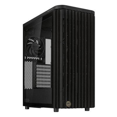 Carcasa ASUS PROART PA401 WOOD EDITION Mid Tower ARGB NEGRU, Tempered Glass, Sloturi Expansiune 7, Drive Bays: 2x3.5" 2x2.5"/3.5", Ventilatoare Suportate: 5 (spate: 1x120mm, fata: 2x140mm sau 2x160mm, sus: 2x120mm sau 2x140mm), Ventilatoare Incluse: 2 - Img 2