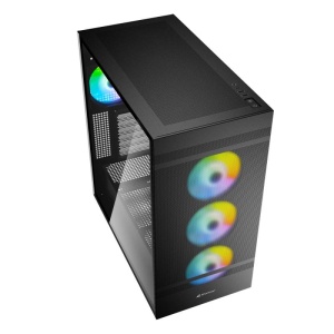 Carcasa Sharkoon C50 BLACK RGB Mid Tower NEGRU - Img 6
