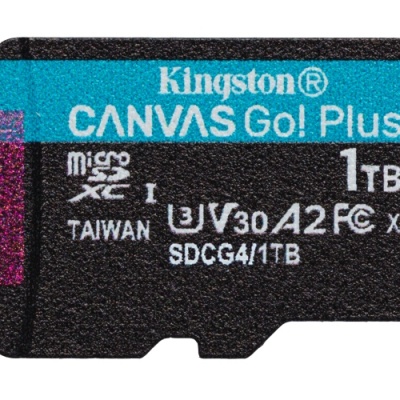 Card de Memorie MicroSDXC Kingston,1TB,Canvas GO Plus,Fara Adaptor