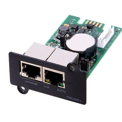 CARD SNMP UPS NJOY ACUP-SN000MP-CG01B Caracteristici: Network: RJ45 10/100BaseT Protocoale: HTTP/HTTPs, TCP/IP, Telnet, SNMPv1/v3, IPv4, NTP, UDP, DHCP, NTP, DNS, SMTP, SSL, TLS, Telnet, FTP Permite monitorizare remote prin browser web, control