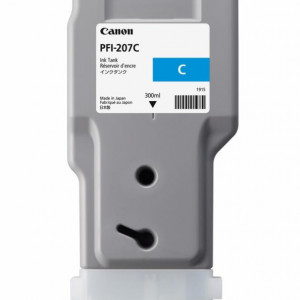 Cartus cerneala Canon PFI-207C, cyan, capacitate 300ml, pentru Canon iPF680/685, iPF780/785