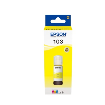 Cartus cerneala Epson 103 ECOTANK , yellow, capacitate 70ml, pentru L1110, L1110 CIS, L1110 MEAF, L3100 CIS, L3101 CIS, L3110, L3110 CIS, L3110 MEAF, L3111. - Img 2