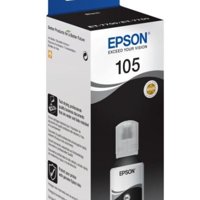 Cartus cerneala Epson 105 ECOTANK , black, capacitate 140ml, pentru L7160, L7180. - Img 4