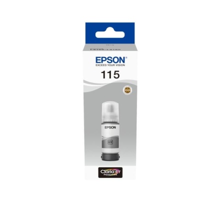 Cartus cerneala Epson 115, grey, capacitate 70ml / 6200 pagini, compatibil cu: Epson EcoTank L8160, EcoTank L8180. - Img 3