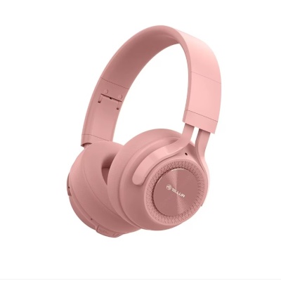 Casti Bluetooth Tellur Feel, frecventa raspuns 20Hz-20kHz, impedanta 32h, raza wireless 10m, roz
