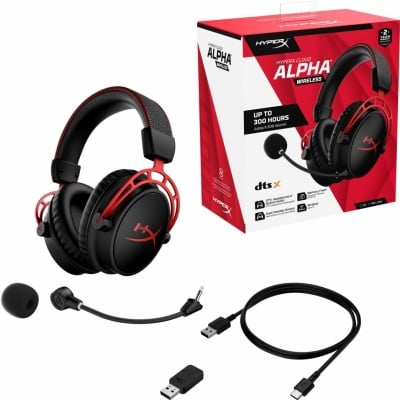 Casti cu microfon HP HyperX Cloud Alpha, wireless, negru - Img 2