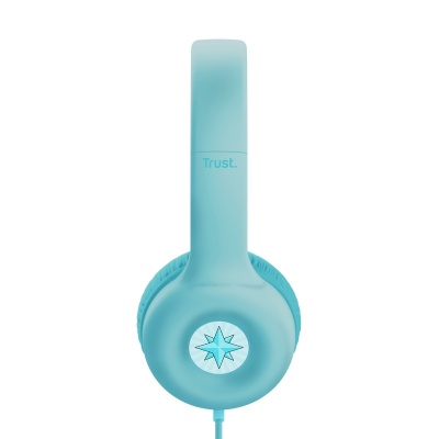 Casti Trust Nouna cu fir pentru copii, frecventa raspuns 20 Hz - 20.000 Hz, senzitivitate 92 dB, albastru - Img 4