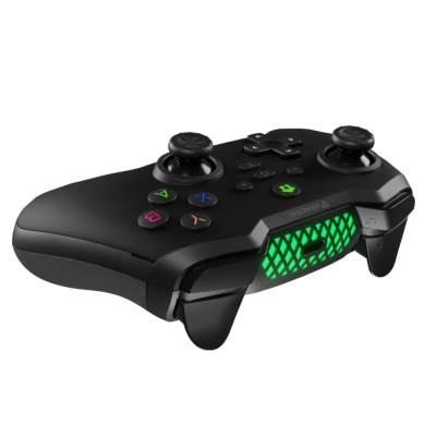 Controller wireless Genesis Mangan 400, tip Analog/Digital, interfata USB, bluetooth, numar butoane 19, lungime cablu 200 cm, acumulator 000 mAh, compatibilitate Android, iOS, MAC, Windows 10,11,7,8, negru - Img 2