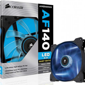 Cooler carcasa Corsair AF140 LED Blue Quiet Edition High Airflow, 140x25mm, 3pin