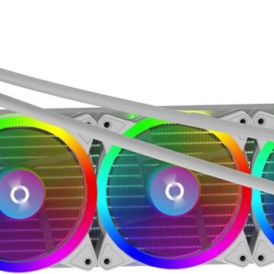 Cooler Procesor AQYRIS AQUARIUS 360 AIO ALB, marime radiator 360mm, 3 ventilatoare ARGB, Viteza ventilatoare 800-2400 RPM +/- 10%, Suport AMD: AM4, AM5 suport INTEL: LGA 20xx/115x/1200/1700, Airflow: 30-85 CFM, Nivel de zgomot pompa: 23dBA, Nivel de - Img 4