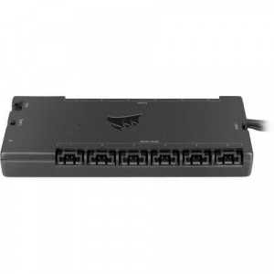 CORSAIR iCUE COMMANDER CORE XT Smart RGB Lighting and Fan Speed Controller, Fan Headers Six, RGB Channels Seven, Max RGB devices per controller: Twelve (requires CORSAIR RGB LED Hub to connect six (6) CORSAIR RGB fans though the 3-pin RGB header)
