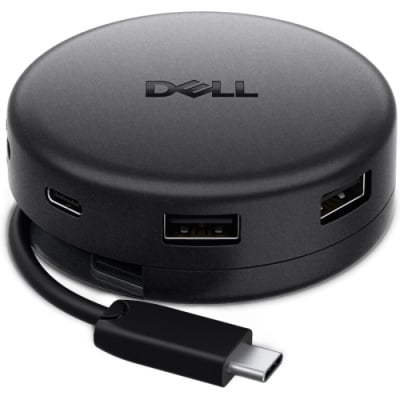 Dell Pro 7-in-1 USB-C Travel Hub DA326, Connectivity Technology: Wired, Cable Length: 248mm, Number of Displays Supported: 2, Supported Resolutions: 6016x3384 / 3840x2160, Maximum Data Transfer Rate: 1.25 GB/s, Power Delivery: 100W (Dell Systems), - Img 2