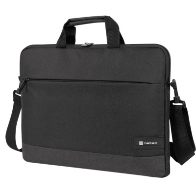 Geanta laptop Natec Goa, compatibilitate dimensiune laptop 15.6", 1 compartiment, material Polyester 300D, negru