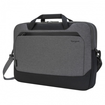 Geanta laptop slim Targus Cypress, EcoSmart, pentru laptopuri de 15.6" sau mai mici, material ECO 300, dimensiuni: 42 x 4.5 x 35 cm, dimensiune compartiment laptop: 38.7 x 26.5 x 2.5 cm, greutate 0.76 kg, gri - Img 2