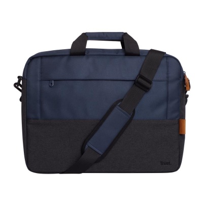 Geanta laptop Trust Lisboa, pentru laptopuri cu diagonala pana in 15.6",2 compartimente, material POM, RPET Polyester, RPET, volum 2.1 L, albastru - Img 7