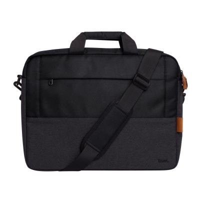 Geanta laptop Trust Lisboa, pentru laptopuri cu diagonala pana in 16",2 compartimente, material POM, RPET Polyester, RPET, volum 2.1 L, negru - Img 9
