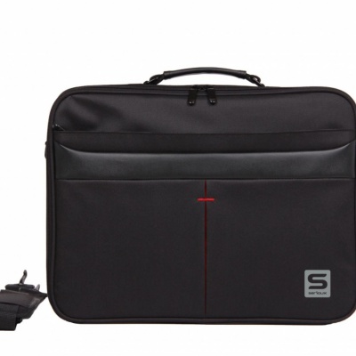 Geanta notebook Serioux, SRX-8444, dimensiuni 40 x 30 x 6 cm, compartiment laptop: max 15.6", bretea spate pentru prindere troller, curea de umar ajustabila, material poliester - Img 2