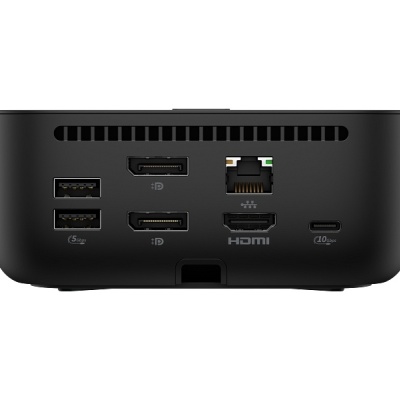HP USB-C Dock G6 100W, Porturi: 2x USB Type-C (data & 15W USB Power Delivery)/ 1x USB Type-A 10Gbs/ 2x USB Type-A 5Gbs/ 2x DisplayPort 1.4/ 1x RJ-45/ 1x HDMI 2.1, Dimensiuni: 12.1 x 12.1 x 5.1 cm, Greutate: 0.68Kg, 3yw - Img 3