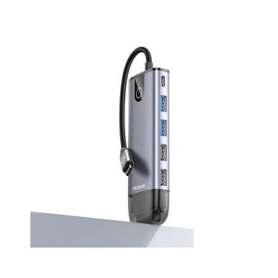 Hub USB MCDODO Multihub 10 in 1, USB-C, 10 porturi, HDMI, RJ-45, Gri