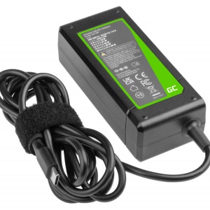 Incarcator alimentator Green Cell pentru laptop Dell, compatibil cu Dell Dell HA65NM190 HA65NM170 LA65NM170 DA65NM170, 65W, USB-C