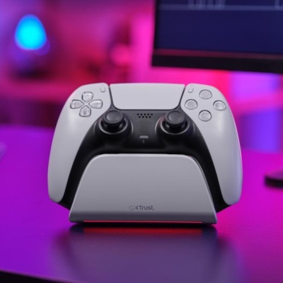 Incarcator pentru controller PS5 Trust GXT 255W, material ABS, alb - Img 5