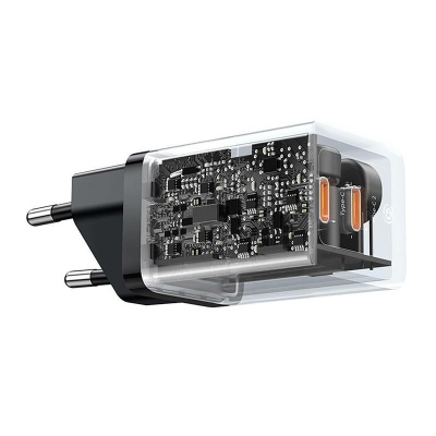 INCARCATOR retea Baseus GaN5 Pro, Quick Charge 40W, 2 x USB Type-C, negru - Img 8
