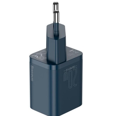 Incarcator retea Baseus Super Si, Quick Charge 20W, 1 x USB Type-C 5V/3A, albastru - Img 10