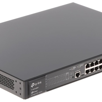 "JetStream™ 28-Port Gigabit L2+ Managed Switch with 24-Port PoE+ PORT: 24× Gigabit PoE+ Ports, 4× Gigabit SFP Slots, RJ45/Micro-USB Console Port SPEC: 802.3at/af, 384 W PoE Power, 1U 19-inch Rack-mountable Steel Case FEATURE: Integration with JetStream™