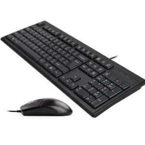 Kit tastatura + mouse A4tech KRS-8372, cu fir, negru - Img 6