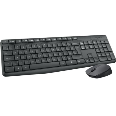 Kit Tastatura + mouse wireless Logitech MK235, interfata USB, distanta de operare pana la 10m, 100 taste, rezolutie mosue 1000 DPI, gri - Img 6
