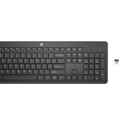 Kit Wireless tastatura si mouse HP 235, taste numerice, negru