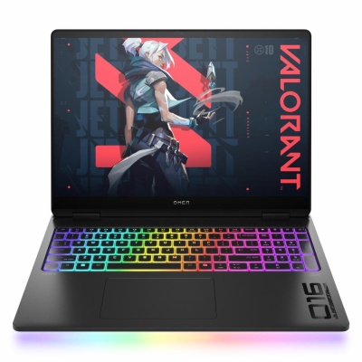Laptop HP OMEN 16-ah0005nn cu procesor Intel Core U7-255HX 20-Core (2.4GHz, up to 5.2GHz, 30MB), 16.0 inch WQXGA, NVIDIA GeForce RTX 5080 16GB, 64GB DDR5, SSD, 1TB PCIe Gen4 NVMe, Free DOS, Shadow Black