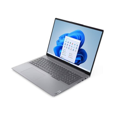 Laptop Lenovo ThinkBook 16 G6 IRL 16" WUXGA (1920x1200) IPS 300nits Anti- glare, 45% NTSCIntel Core i3-1315U, 6C (2P + 4E) / 8T, P-core 1.2 / 4.5GHz, E-core 0.9 / 3.3GHz, 10MBVideo Integrated Intel UHD GraphicsRAM 1x 8GB SO-DIMM DDR5-5200SSD512GB SSD M.2 - Img 3