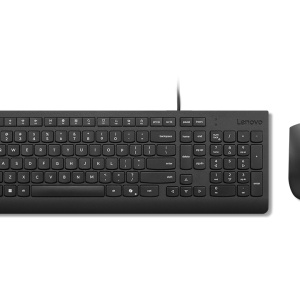 Lenovo Essential Wired Combo Black US Euro. Keyboard form factor: Full-size (100%), Connectivity technology: Wired, Device interface: USB. Cable length: 1.8 m. Recommended usage: Universal. Product colour: Black. Mouse included