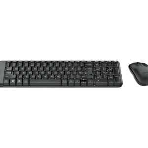 Logitech 920-003161. Keyboard form factor: Mini. Keyboard style: Straight. Connectivity technology: Wireless, Device interface: RF Wireless, Keyboard layout: QWERTY, Recommended usage: Office. Product colour: Black. Mouse included