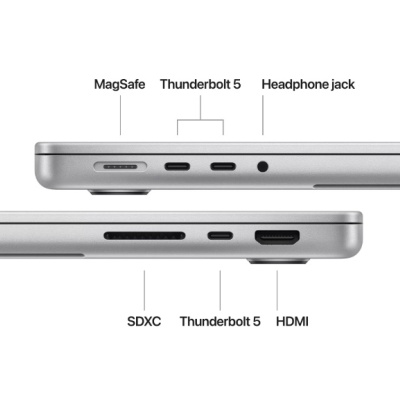 MacBook Pro 14.2"/Apple M4 Pro (CPU 12-core, GPU 16-core, Neural Engine16-core)/24GB/512GB - Silver - INT KB - Img 3
