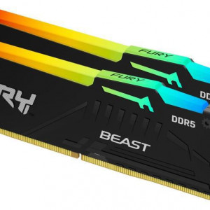 Memorie KINGSTON 64GB DDR5 6000MHz CL30 Dual Channel Kit FURY Beast RGB