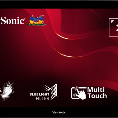 Monitor Consumer ViewSonic TD2430, 24", 1920 x 1080 pixeli, Touchscreen, Black, 3 ani Garantie